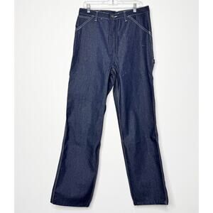 Vintage Roebucks Carpenter Jeans Mens 34x34 Workwear Utility Denim